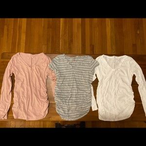 Three versatile maternity tees